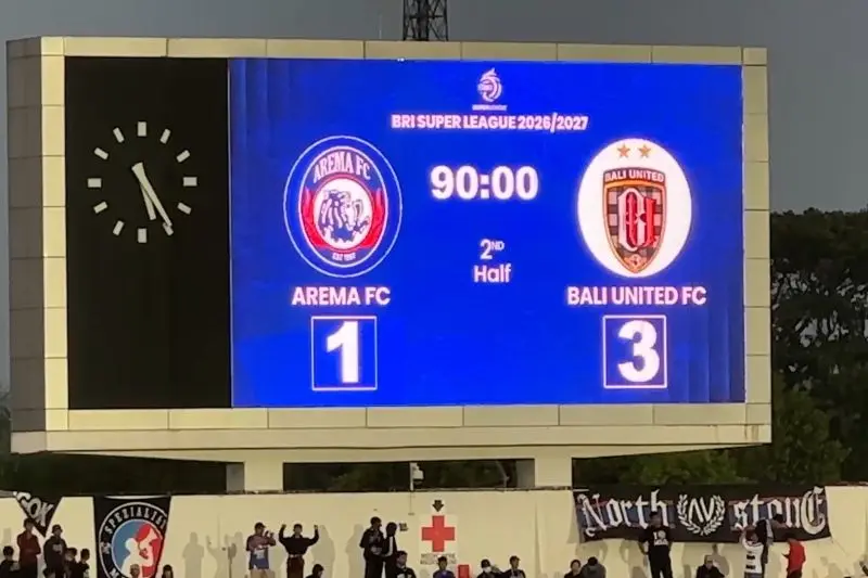 Dua kartu merah warnai kekalahan Arema FC dari Bali United 1-3